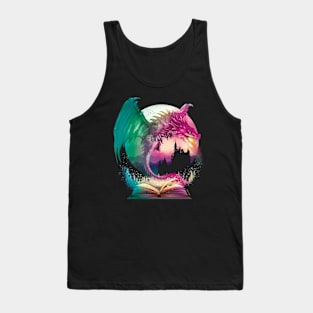 Fantasy Dragon With Fire Tank Top